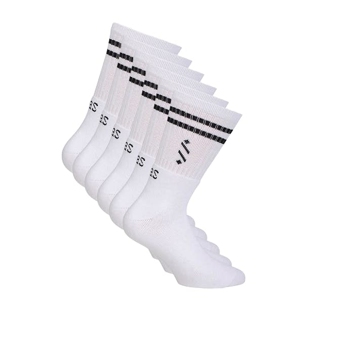 Bomullsstrumpa Jalas 4451 Vit 6-Pack