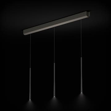 Taklampa BORA Stars 3- ljus Linjär