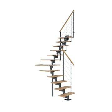 Spartrappa Dolle Boston Ek Steg 1/4 Svängd