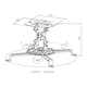 Projektorfäste LogiLink Universal 150 mm