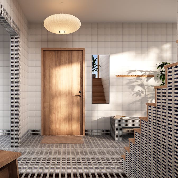 Klinker Bricmate Stig Lindberg Railing Blue