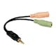 Headsetuttag LogiLink Mic/Ljud 3,5mm
