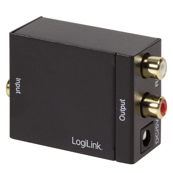 Digital till Analog Ljudomvandlare LogiLink Digital Tos/Coax till Analog RCA