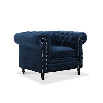 Fåtölj Hagagruppen Cambridge Sammet