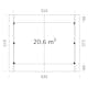 Carport Palmako Robert 20,6 m2
