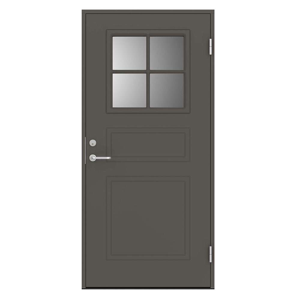 Ytterd rr Swedoor Clever Line C8010 Klarglas NCS 7000 N M rkgr 9x21 