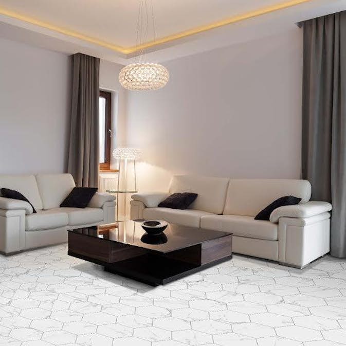 Klinker Tenfors Hexagon Dortmund Marmor 22,5x25,9 cm