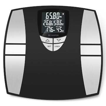 Personvåg Champion Body Fat PV310 Svart/Silver
