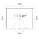 Stuga Palmako Claudia 12 m2