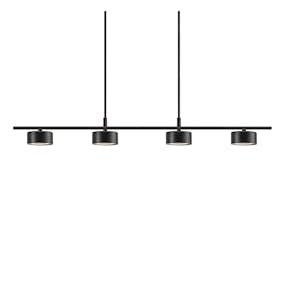Taklampa Nordlux Clyde Svart 4L Pendel med LED