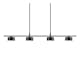 Taklampa Nordlux Clyde Svart 4L Pendel med LED