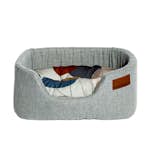 Hundbädd Danish design Colour Block Silver Lux Slumber Bed