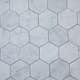 Natursten ArtStone Bianco Carrara C Hexagon Polerad 5x5 cm