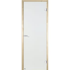 Glasdörr Harvia Klar med Furukarm 7x19