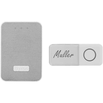 Trådlös Dörrklocka Byron Med Tygfont Batteridriven