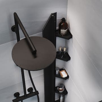 Duschhylla Macro Design Hide för Hörn