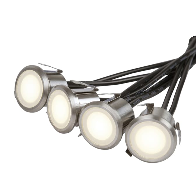 Decklight Hide-a-lite Garden LED-Spotlight för Utebelysning, Kit 4 st