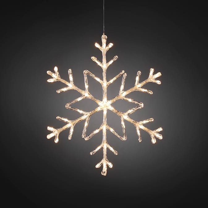 Dekorationsbelysning Gnosjö Konstsmide Snöflinga 60 st LED