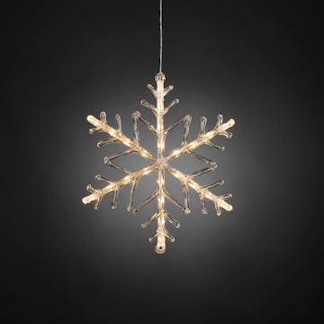 Dekorationsbelysning Gnosjö Konstsmide Snöflinga