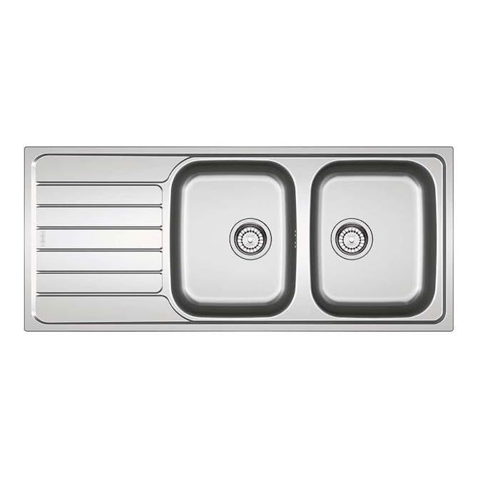 Diskbänk Franke SKX 621 Rostfri Vändbar Dubbel Diskho