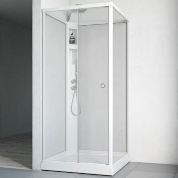 Duschkabin Macro Design Flow Front med Infälld Blandare