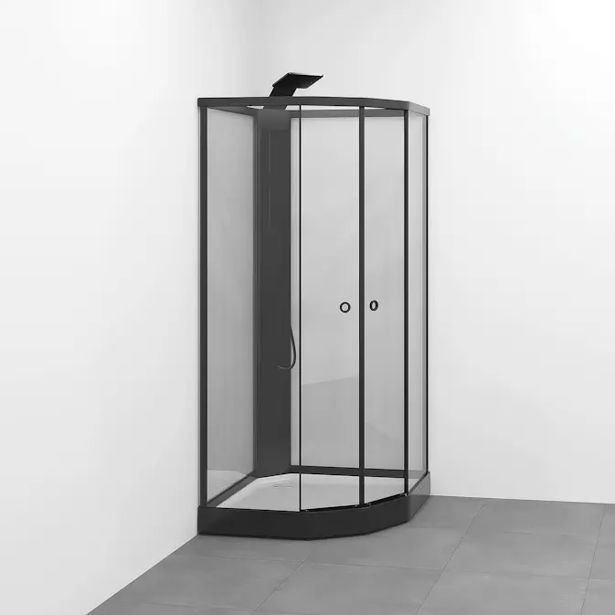 Duschkabin Macro Design Flow Semi med Infälld Blandare