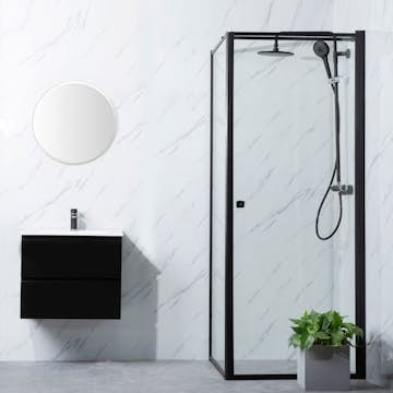 Duschhörn Bathlife Profil Rak Vägg + Rak Dörr