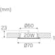 Downlight Hide-a-lite Borstat Stål/Matt Glas 1202
