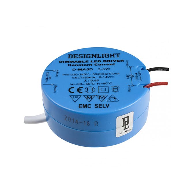 Drivdon Designlight LED 5W 350mA Rund