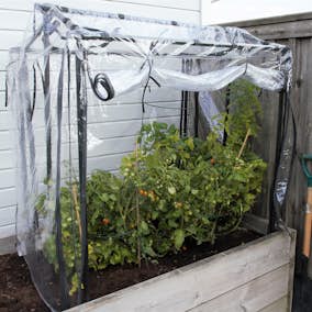 Drivhus Flexigarden för Odlingslåda Svart