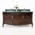 Tvättställsskåp Vesani Ottawa Dubbel Grön Marmor