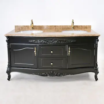 Tvättställsskåp Vesani Ottawa Dubbel Beige Marmor