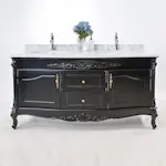 Tvättställsskåp Vesani Ottawa Dubbel Vit Marmor