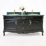 Tvättställsskåp Vesani Ottawa Dubbel Grön Marmor