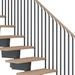 Räcke Dolle Dubai Side2 Classic IIII Ek Vit Oljad