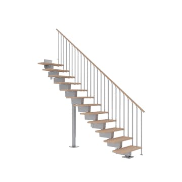 Våningstrappa Dolle Dubai Ek Vit Oljad Classic III