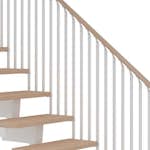 Räcke Dolle Dubai Side2 Classic IIII Ek Vit Oljad