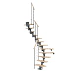 Spartrappa Dolle Dublin Bok Steg 1/2 Svängd Style6 Räcke