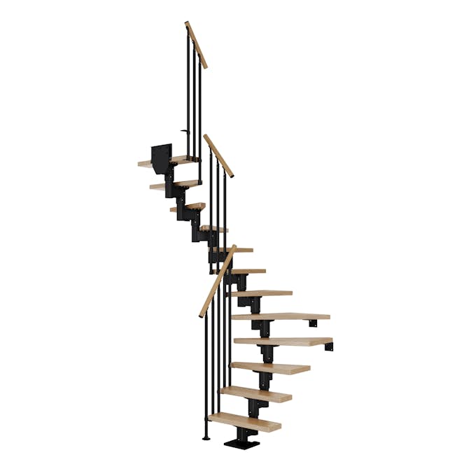 Spartrappa Dolle Dublin Ek Steg 1/2 Svängd Classic III Räcke