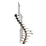 Spartrappa Dolle Dublin Ek Steg 1/2 Svängd Classic III Räcke