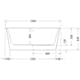 Badkar Duravit White Tulip Vit