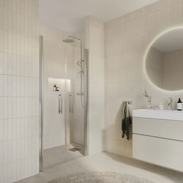 Duschdörr Arrow DuoDoor Klarglas