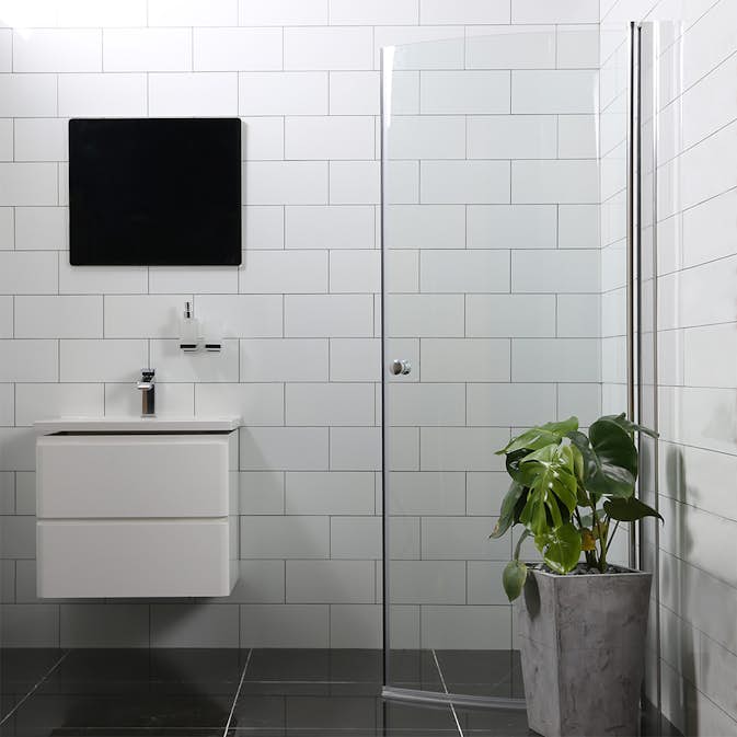 Duschdörr Bathlife Mångsidig 45° Rund Bredd 800 mm Outlet