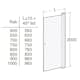 Duschdörr Contura Shower Space Rak SPNK med Knopp