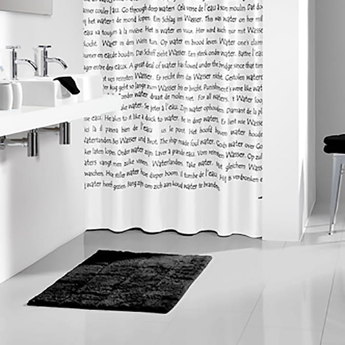 Duschdraperi Sealskin Sayings Vinyl