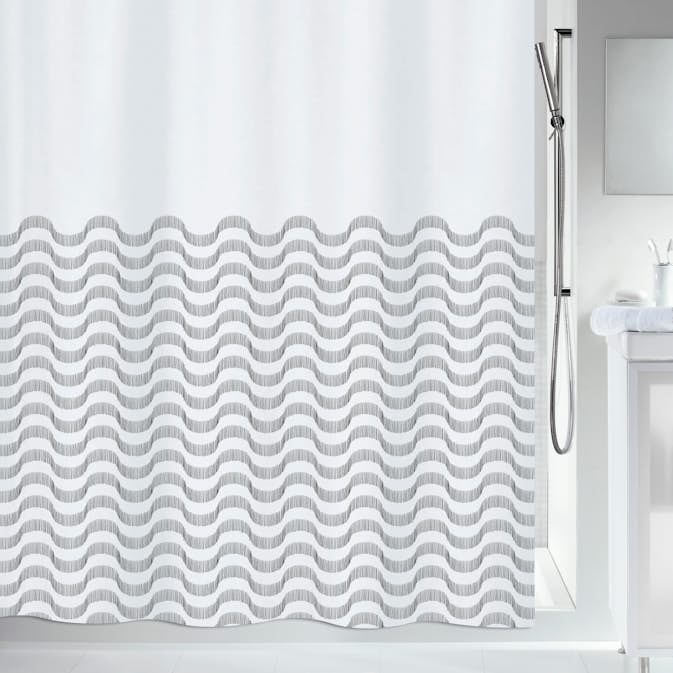 Duschdraperi Spirella Vagues 180X200
