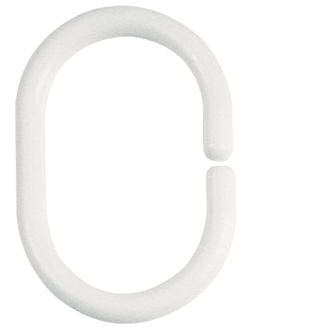 Duschdraperiringar Spirella Vit