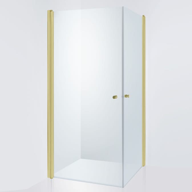 Duschhörn Duschbyggarna Twin De Luxe Klarglas