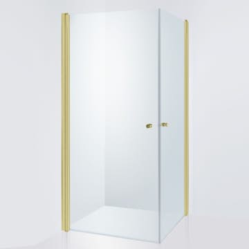Duschhörn Duschbyggarna Twin De Luxe Klarglas