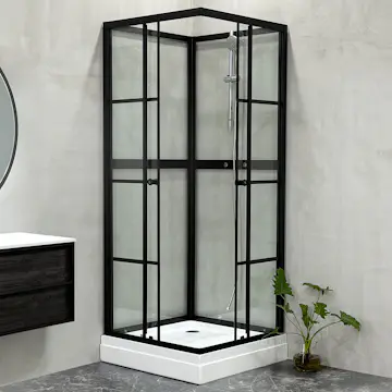 Duschkabin Bathlife Betrakta 90x90 Rak R/W Klarglas